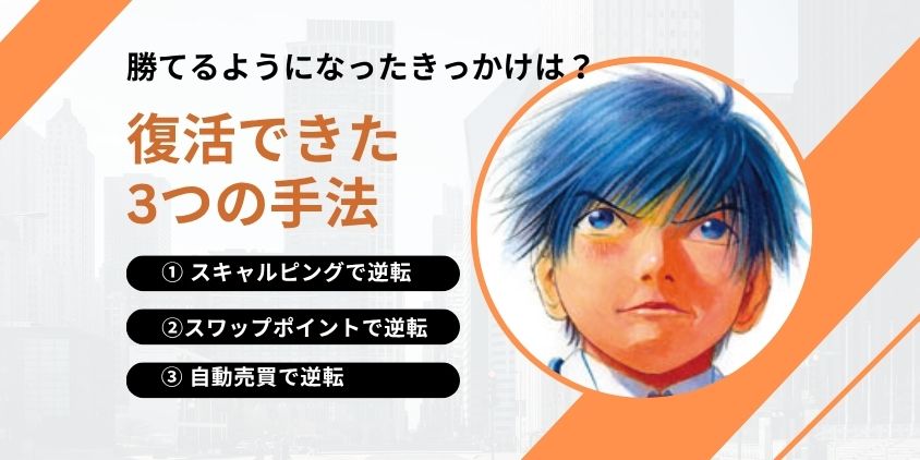 逆転劇】人生終了から復活した3つのFX手法