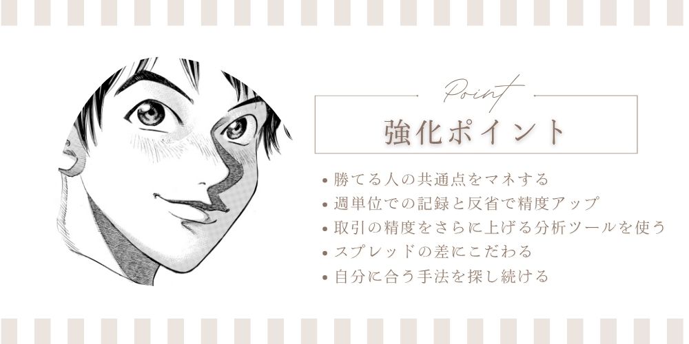 FXで勝てるようになるため 5つ 強化ポイント