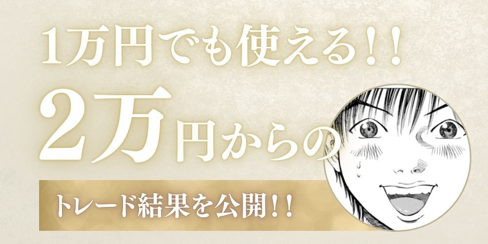 【1万円でも使える】FX2万円でFXトレードを行った検証