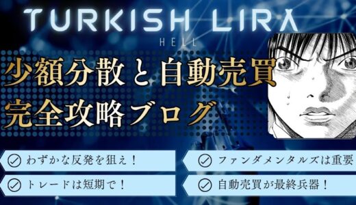 【完全攻略】トルコリラ地獄から学ぶ！少額分散と自動売買で安定収入を狙う