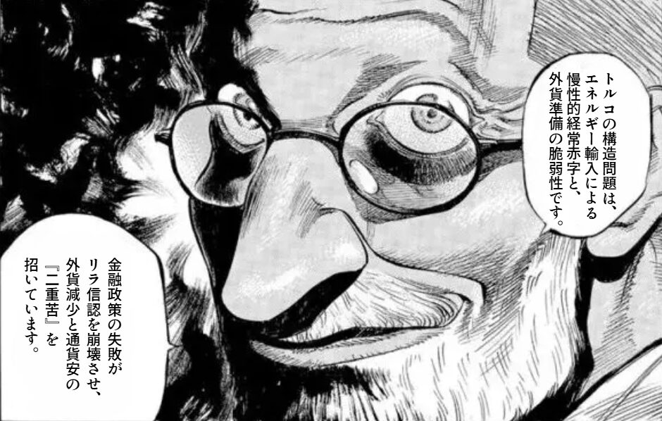 脆弱な経済構造による経常赤字と外貨準備不足