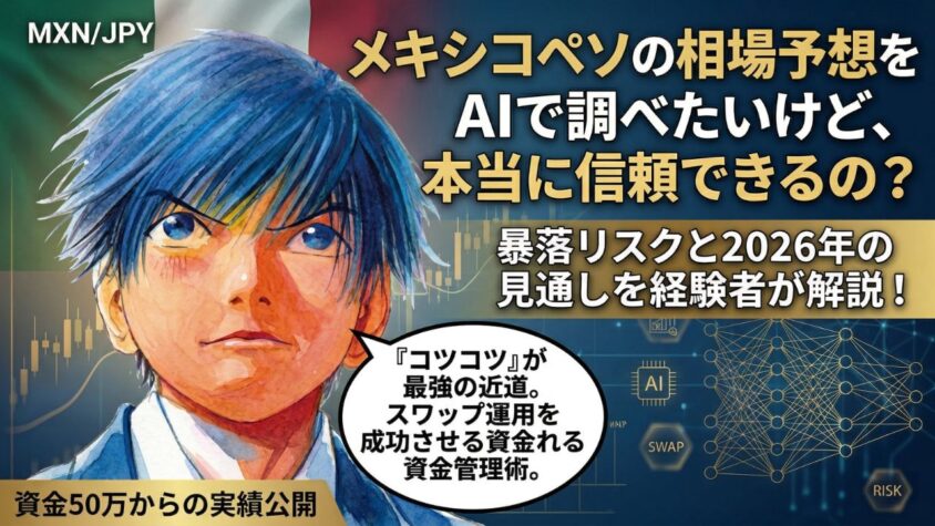メキシコペソの相場予想をAIで調査