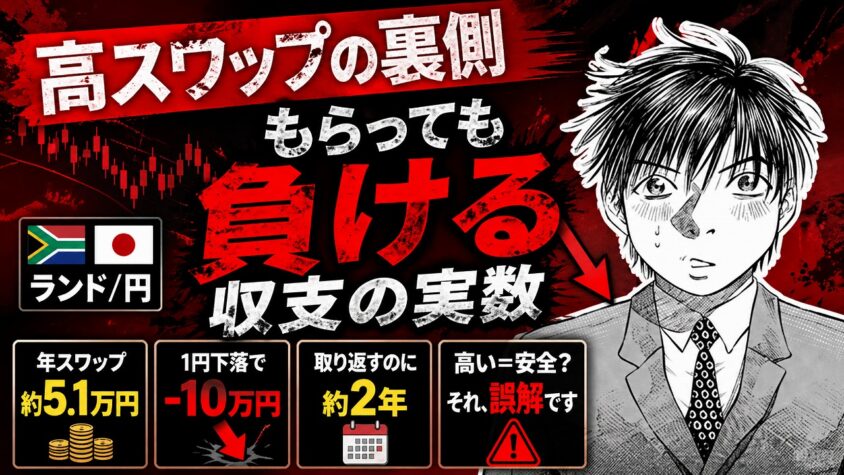 ランド円高スワップ