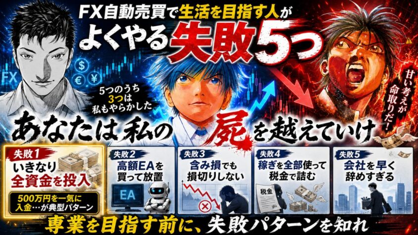 FX自動売買で生活をするぞ