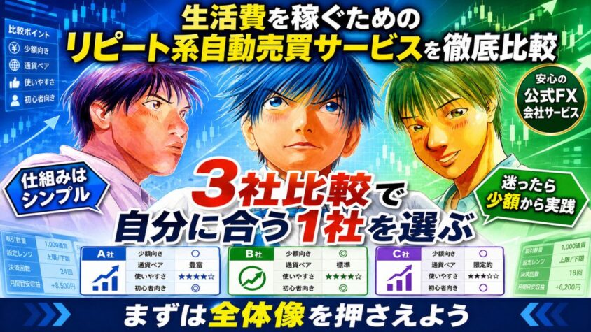 FX自動売買で生活をするぞ