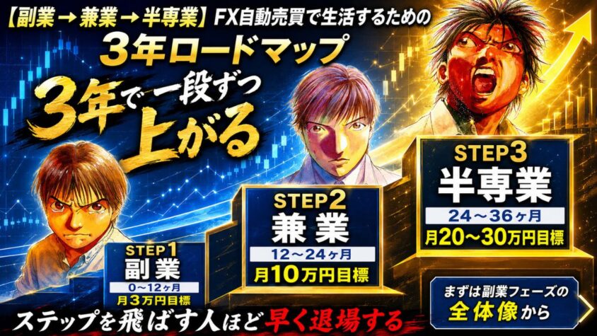 FX自動売買で生活をするぞ