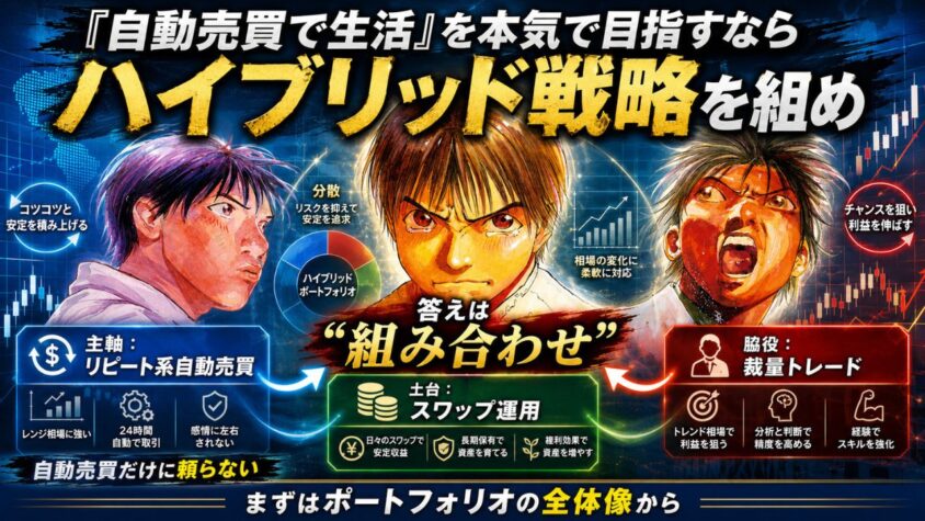 FX自動売買で生活をするぞ