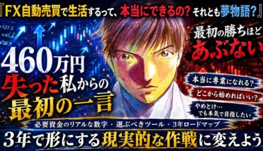 【FX自動売買で生活するぞ】検索したあなたへの本気の手紙