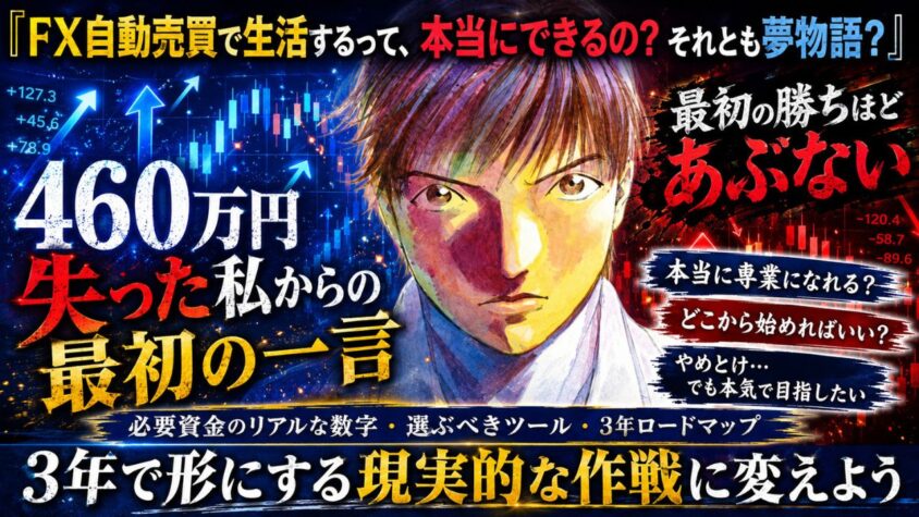 FX自動売買で生活をするぞ