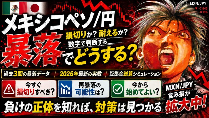 メキシコペソ円 暴落