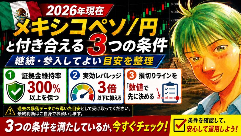 メキシコペソ円 暴落