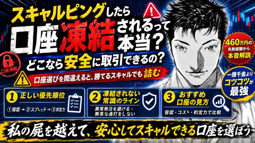 スキャルピング fx 口座