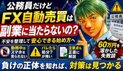 【まだ迷ってる？】公務員におすすめのFX自動売買！始め方から注意点まで徹底解説