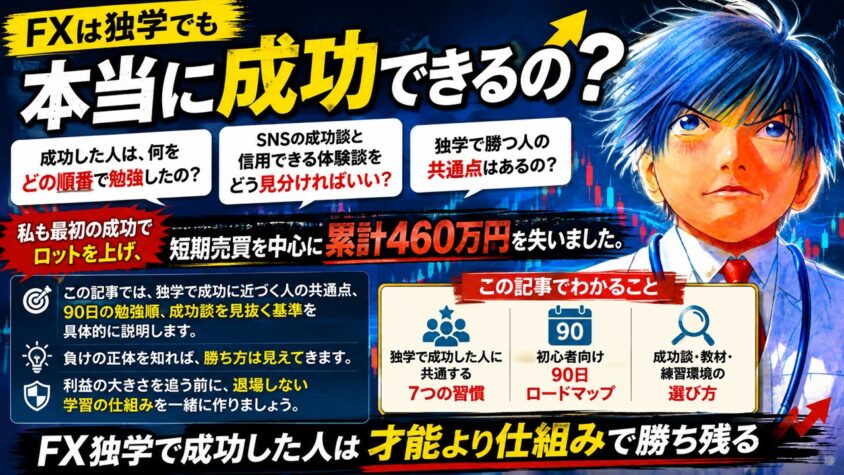 fx独学で成功した人